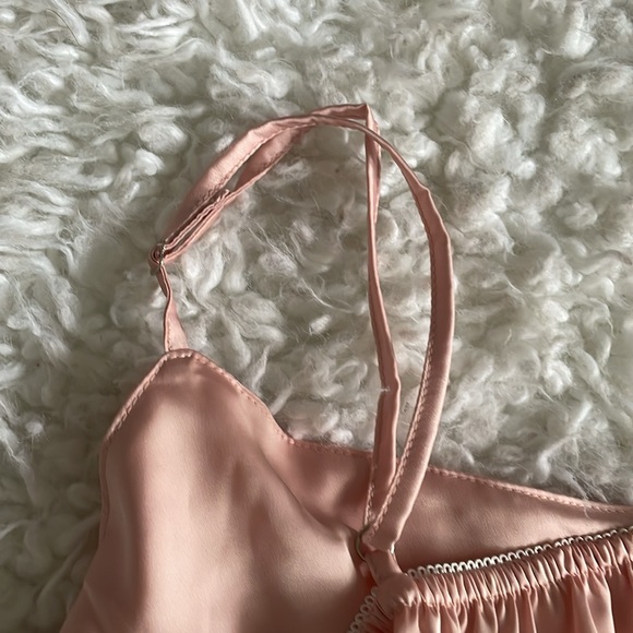 DREAMY Silky Satin Pajama Set Top & Shorts DreamyWear sz XL nwt - Picture 6 of 12